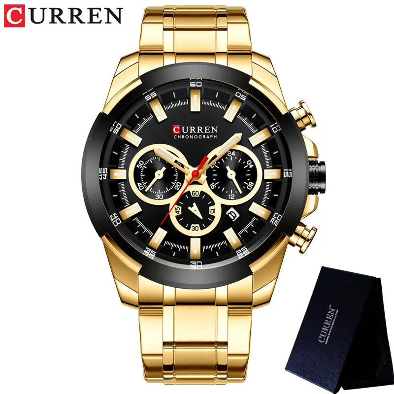 Chronograph Stainless Steel Sport Watch