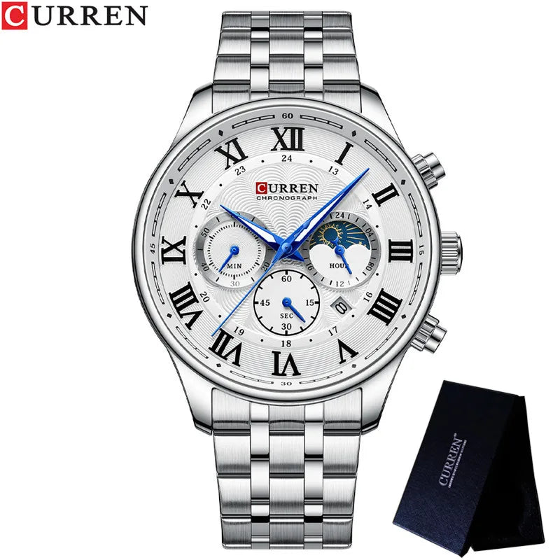 Chronograph Gold Stainless Steel Watch