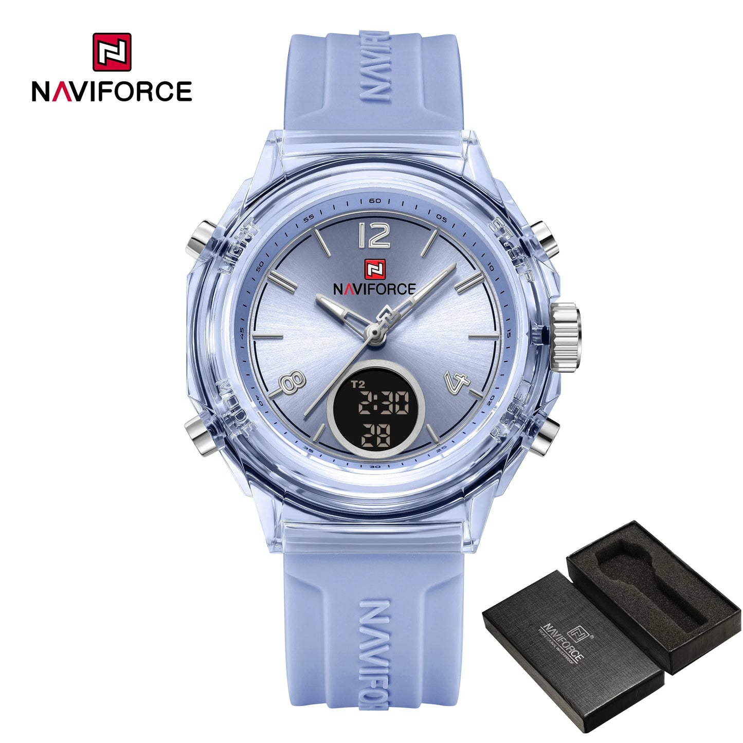 Women’s Digital Sports Watch with Silicone Strap