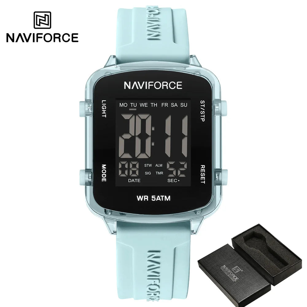 Women’s Digital Watch with Silicone Strap