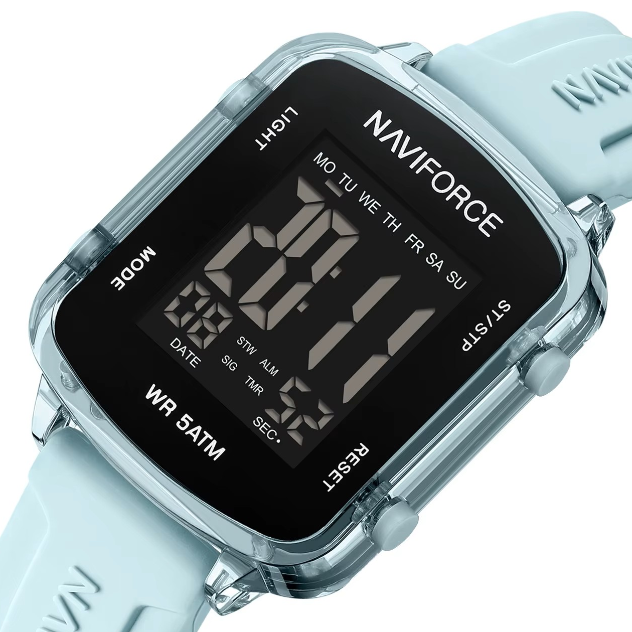 Women’s Digital Watch with Silicone Strap