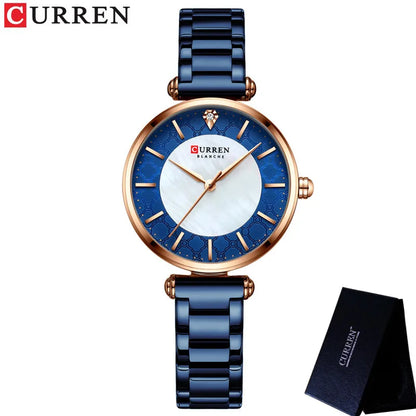 Blue Mesh Stainless Steel Women’s Watch