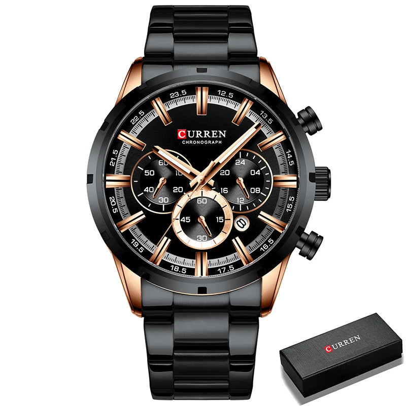 Men’s Stainless Steel Chronograph Watch