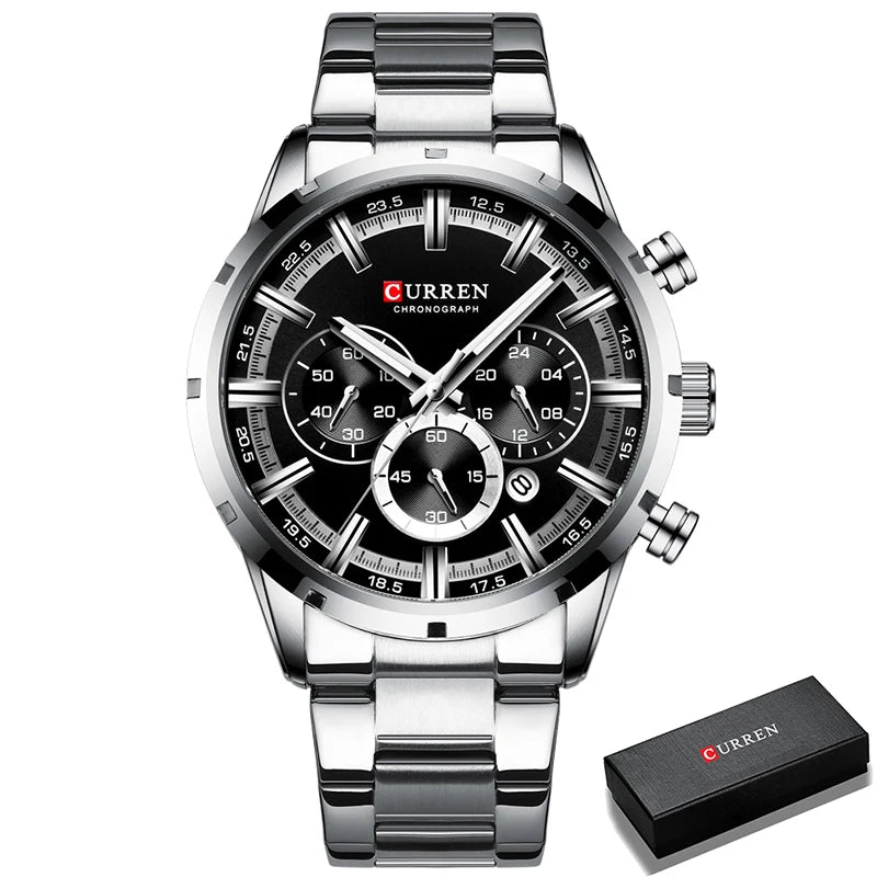 Men’s Stainless Steel Chronograph Watch