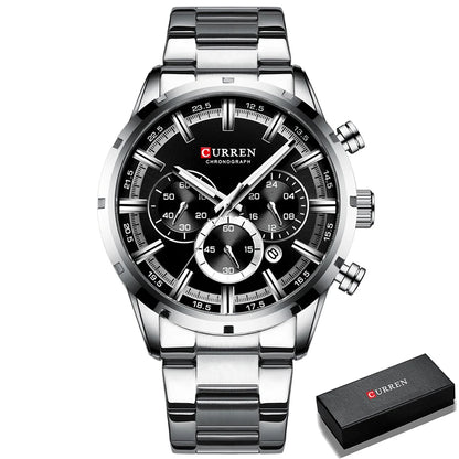 Men’s Stainless Steel Chronograph Watch