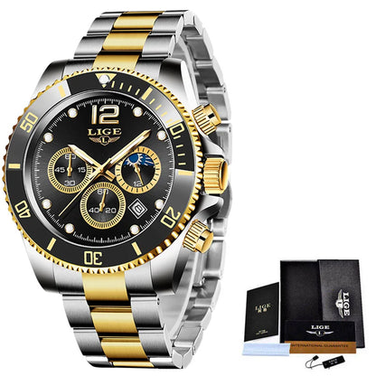 Black & Gold Chronograph
