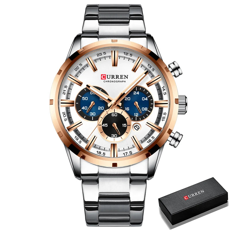 Men’s Stainless Steel Chronograph Watch