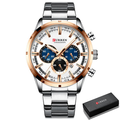 Men’s Stainless Steel Chronograph Watch