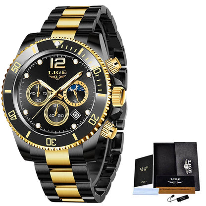 Black & Gold Chronograph