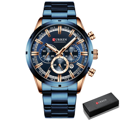 Men’s Stainless Steel Chronograph Watch