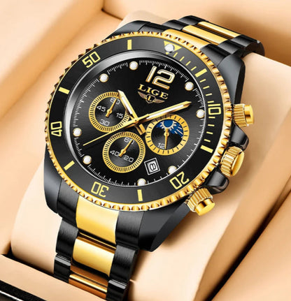 Black & Gold Chronograph