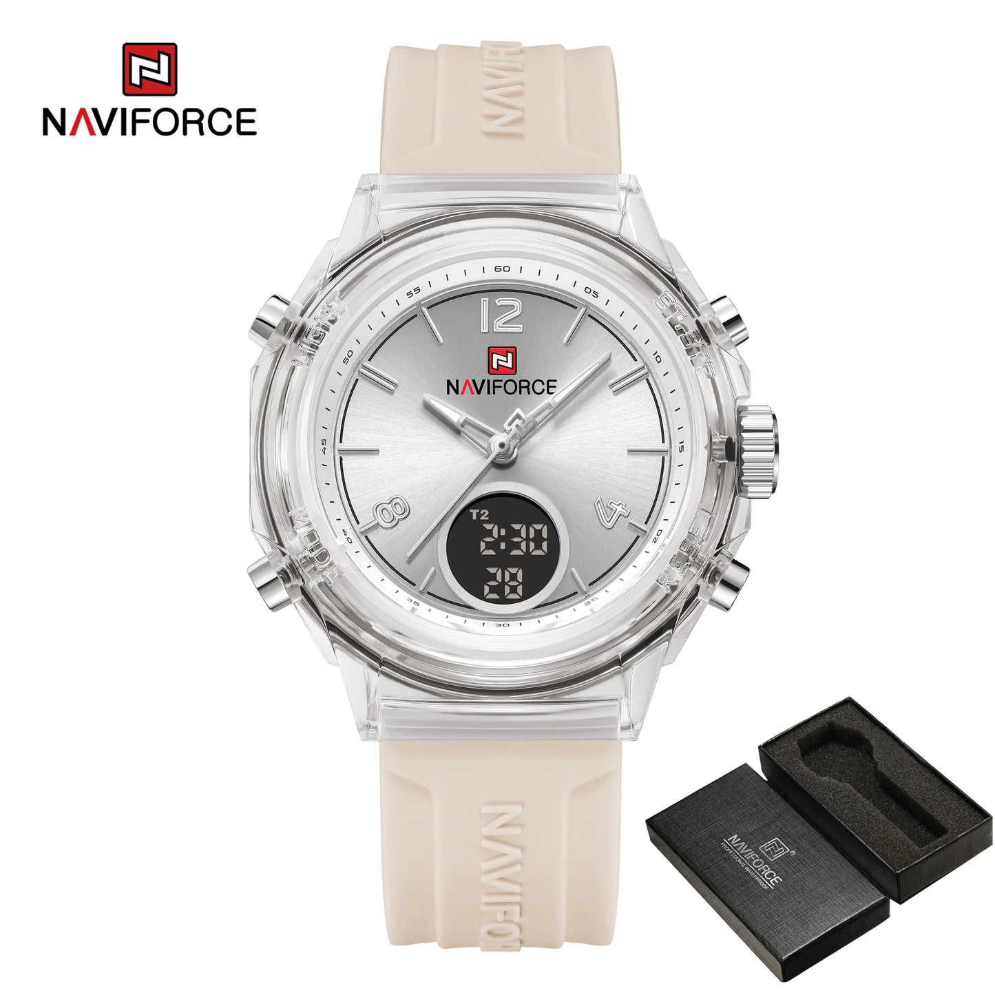 Women’s Digital Sports Watch with Silicone Strap