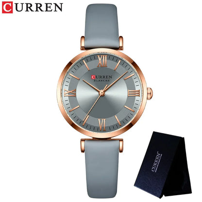 Classic Leather Quartz – Elegant Slim Design