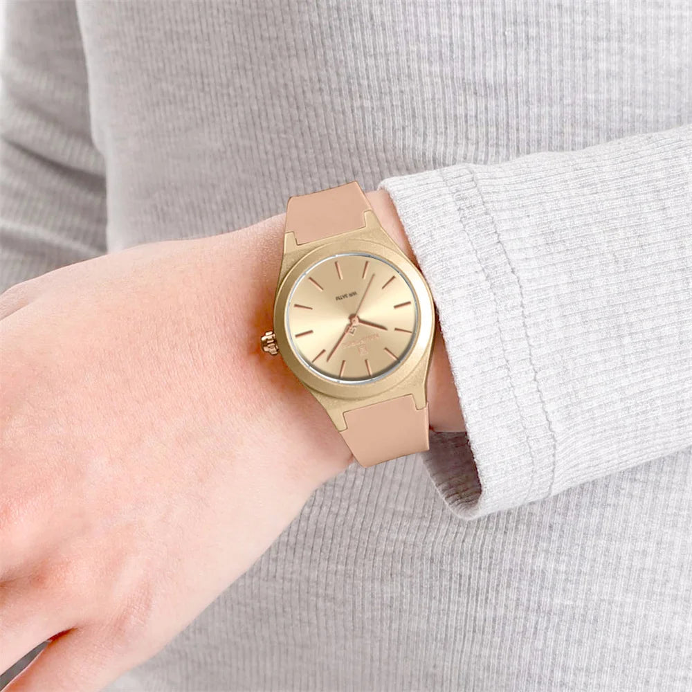 Rhinestone Silicone Women’s Watch