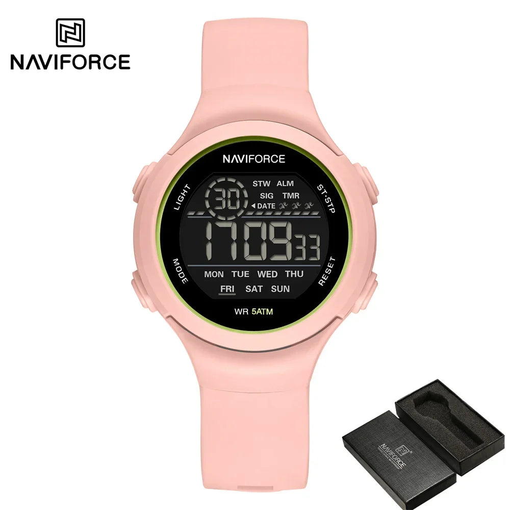 Digital Sport Watch with LED Display and Silicone Strap