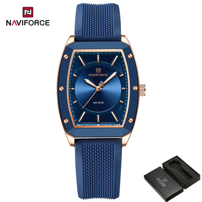 Minimalist Silicone Watch – Rose Gold Accents