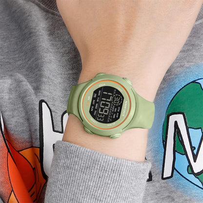 Digital Sport Watch with LED Display and Silicone Strap