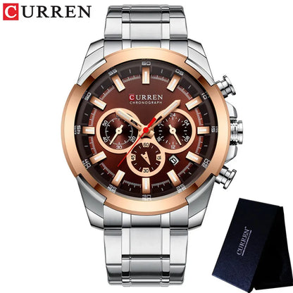 Chronograph Stainless Steel Sport Watch