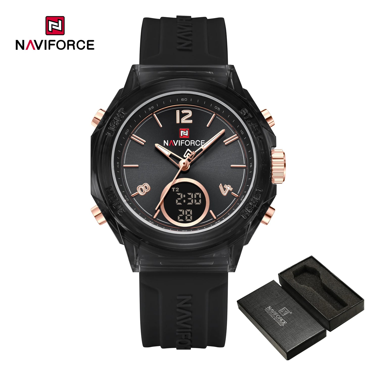 Women’s Digital Sports Watch with Silicone Strap