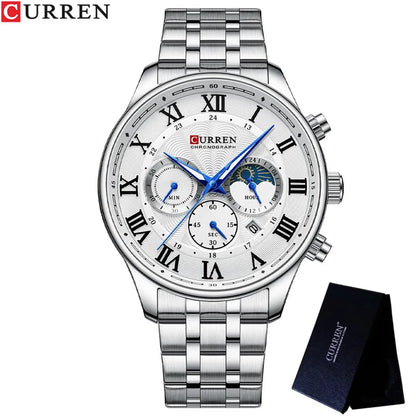 Chronograph Gold Stainless Steel Watch