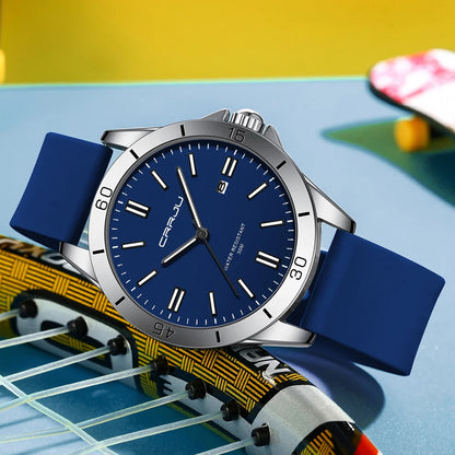 Sport Chronograph Rubber Strap Watch