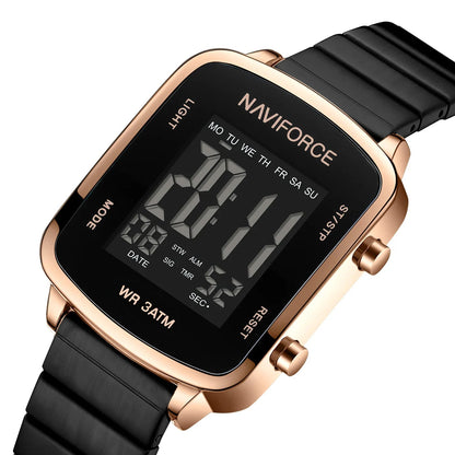 Modern Digital Steel Women’s Watch