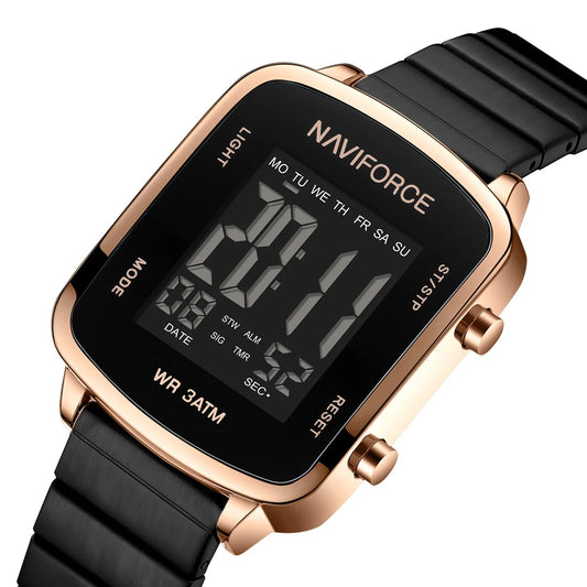 Modern Digital Steel Women’s Watch