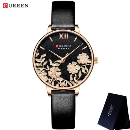 Calendar Steel Watch with Rhinestone Accents