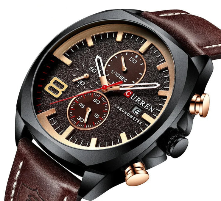 Chronograph Leather Casual