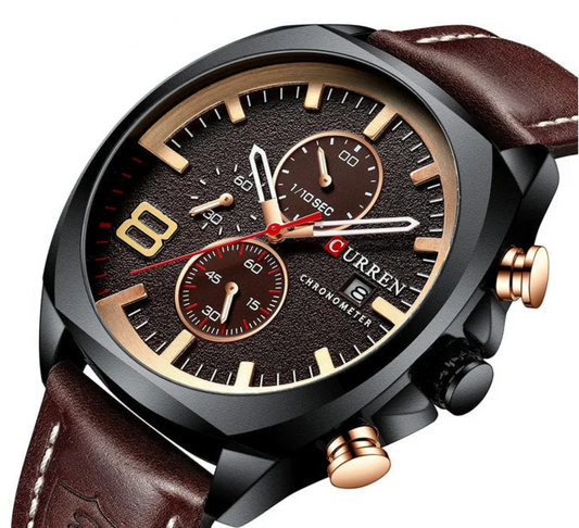 Chronograph Leather Casual