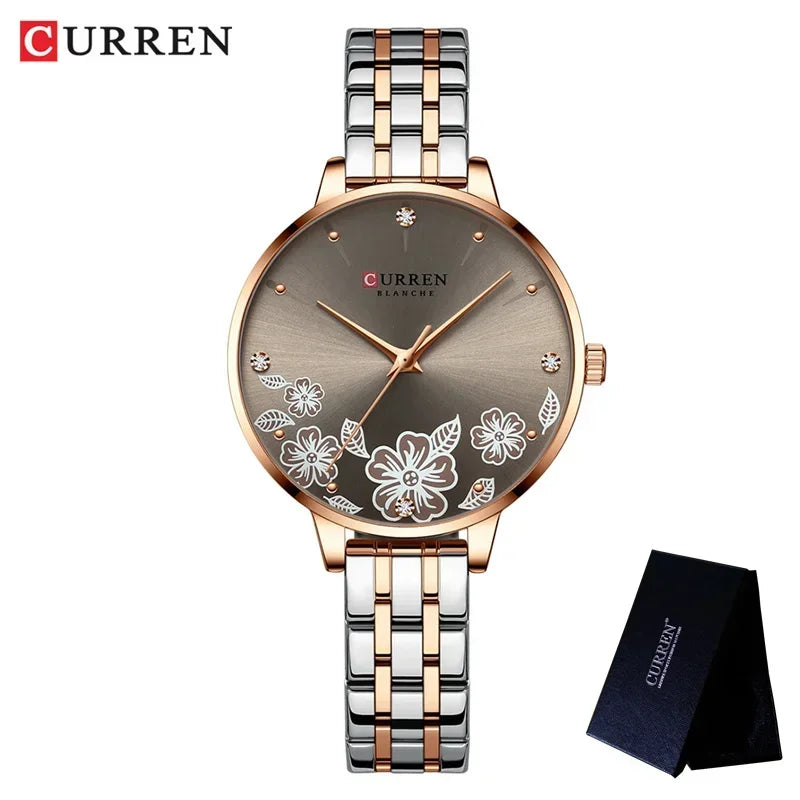 Rhinestone Stainless Steel Women’s Watch