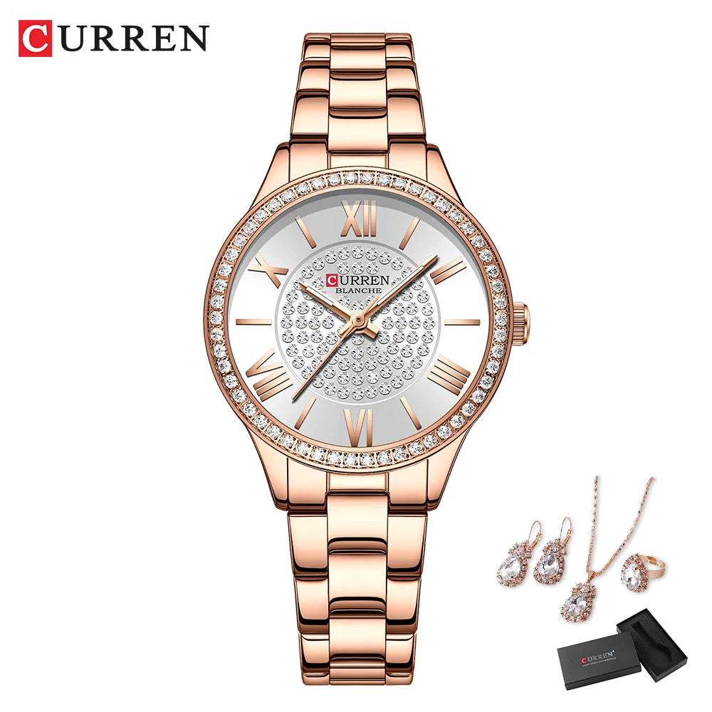 Women’s Watch, Jewelry Gift Set – 5PCS