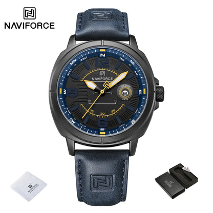 Men’s Leather Quartz Casual Watch