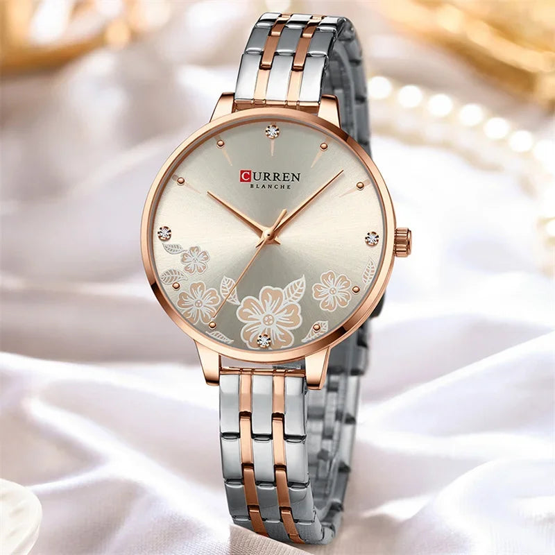 Rhinestone Stainless Steel Women’s Watch