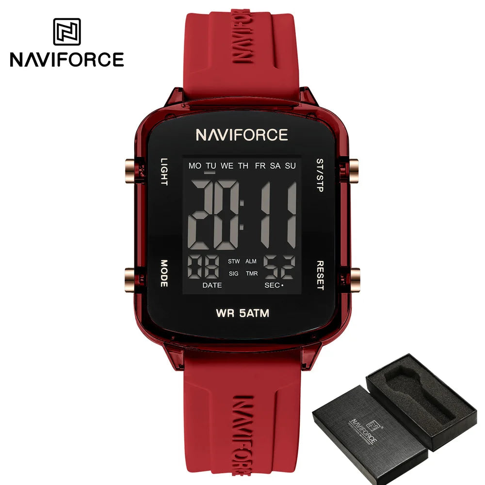 Women’s Digital Watch with Silicone Strap
