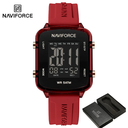 Women’s Digital Watch with Silicone Strap