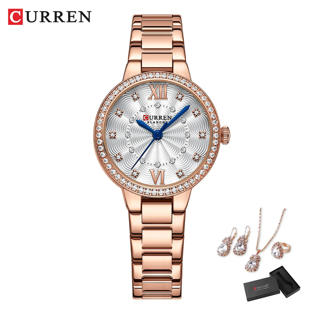Women’s Watch, Jewelry Gift Set – 5PCS