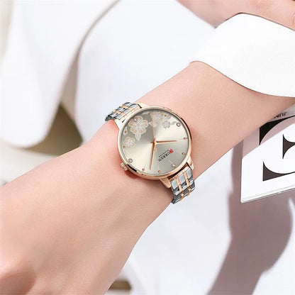 Rhinestone Stainless Steel Women’s Watch