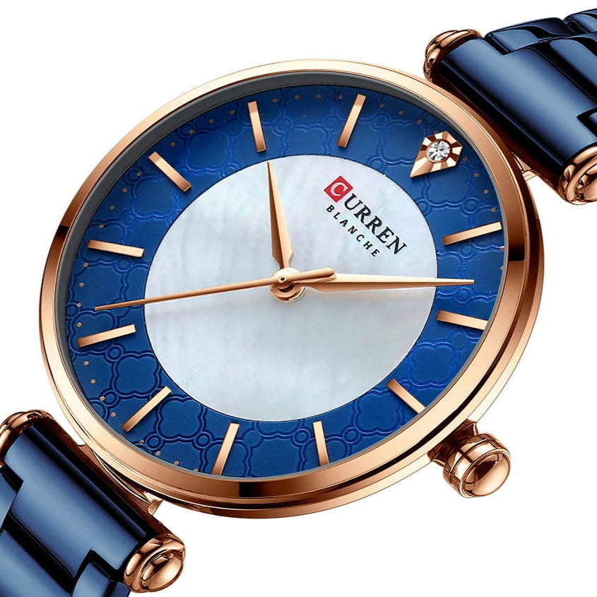 Blue Mesh Stainless Steel Women’s Watch