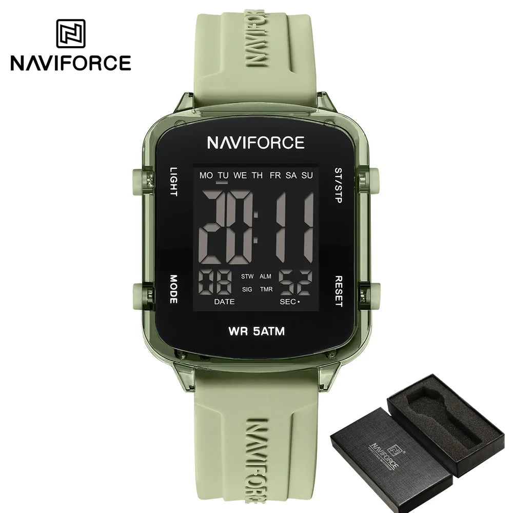 Women’s Digital Watch with Silicone Strap
