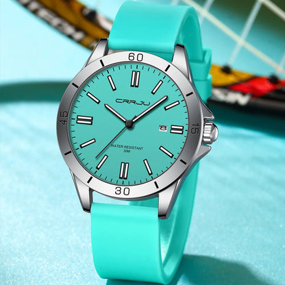 Sport Chronograph Rubber Strap Watch