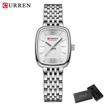 Slim Square Stainless Steel Women’s Watch