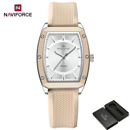 Minimalist Silicone Watch – Rose Gold Accents