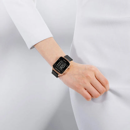 Modern Digital Steel Women’s Watch