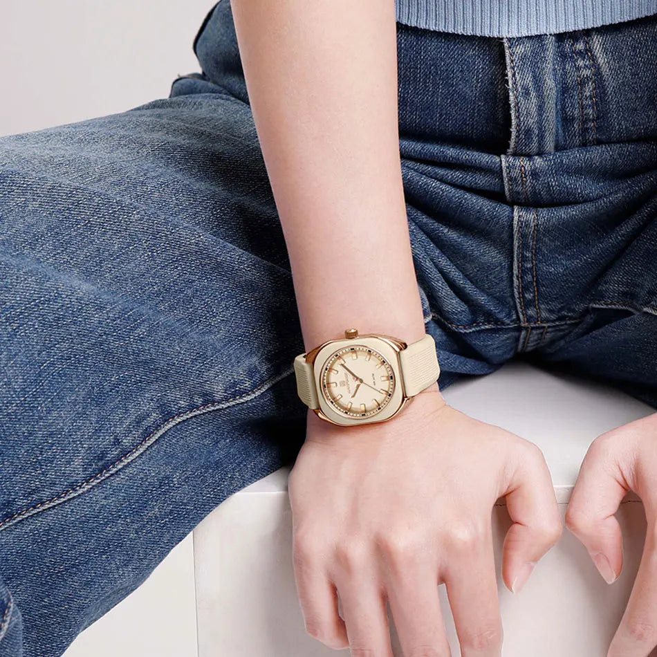 Rhinestone Silicone Women’s Watch