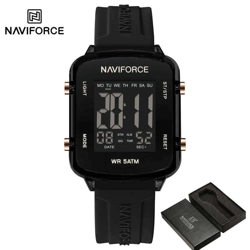 Women’s Digital Watch with Silicone Strap