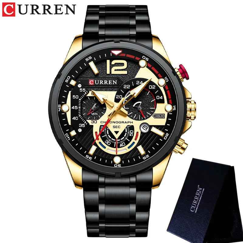 Men’s Chronograph Watch – Stainless Steel