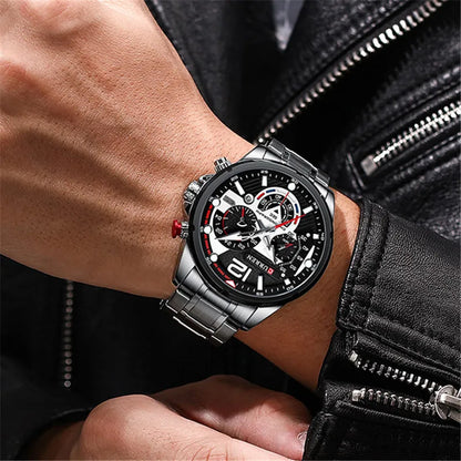 Men’s Chronograph Watch – Stainless Steel