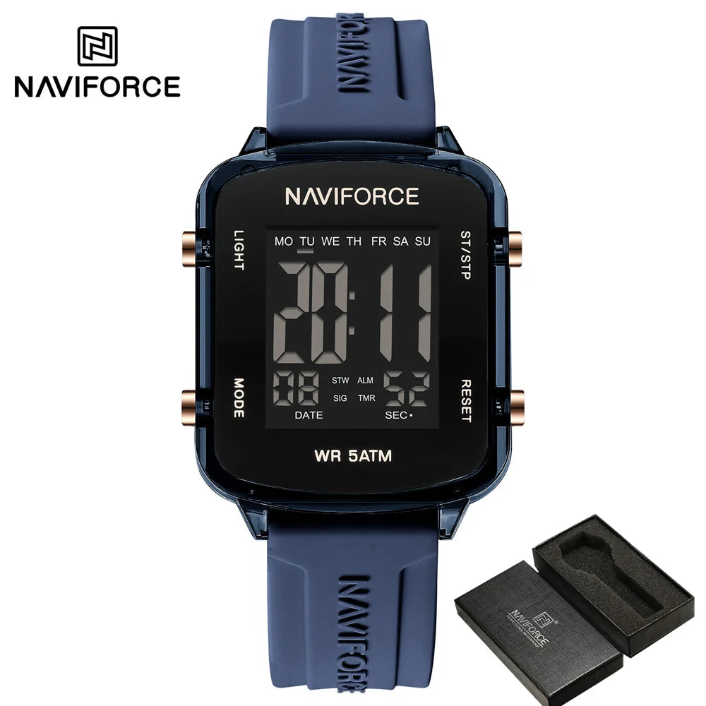 Women’s Digital Watch with Silicone Strap