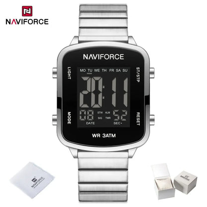 Modern Digital Steel Women’s Watch